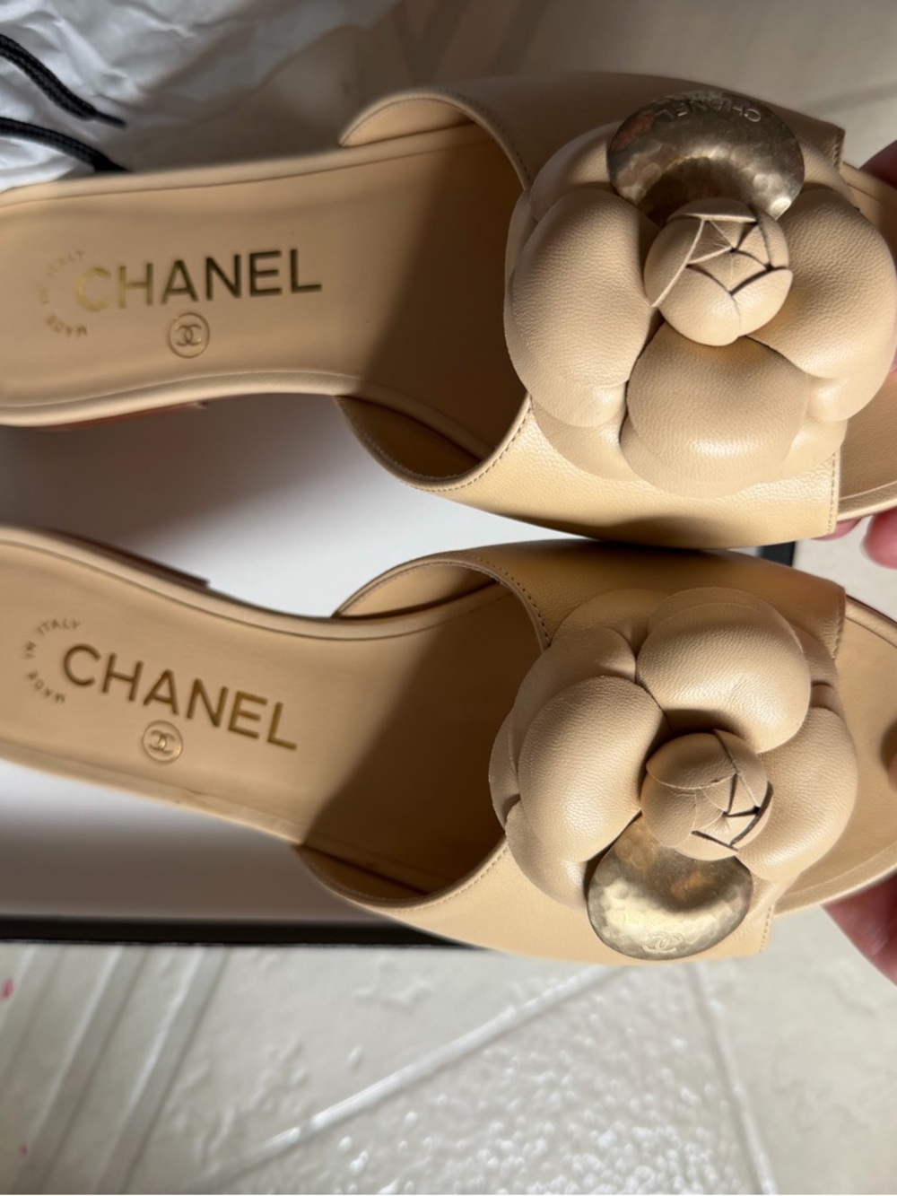 CHANEL nude colored sandals - Picture 8 of 10